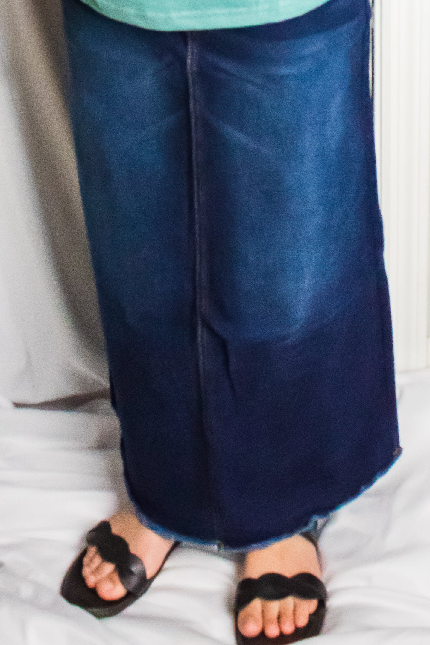 Long Denim skirt